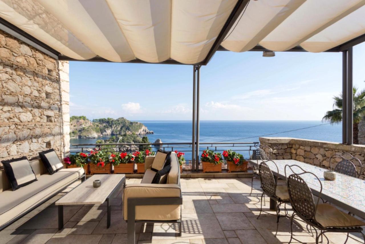 Villa Eleonora Isola Bella Sea View Small Pool + Jacuzzi Taormina Exterior foto