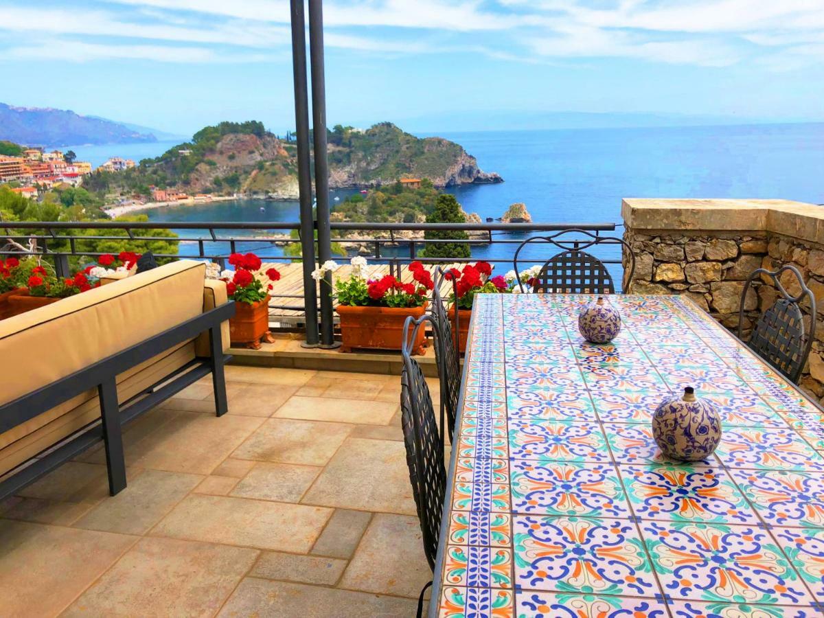 Villa Eleonora Isola Bella Sea View Small Pool + Jacuzzi Taormina Exterior foto