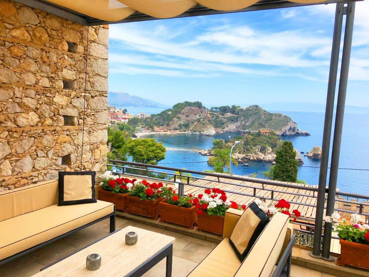 Villa Eleonora Isola Bella Sea View Small Pool + Jacuzzi Taormina Exterior foto